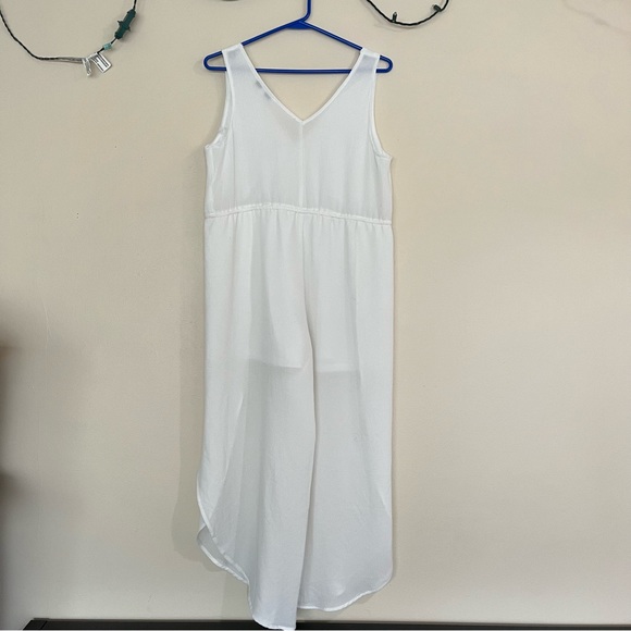 Purple Snow Split Leg Jumpsuit or Romper | White Cropped Wide Leg Jumpsuit - Picture 9 of 15